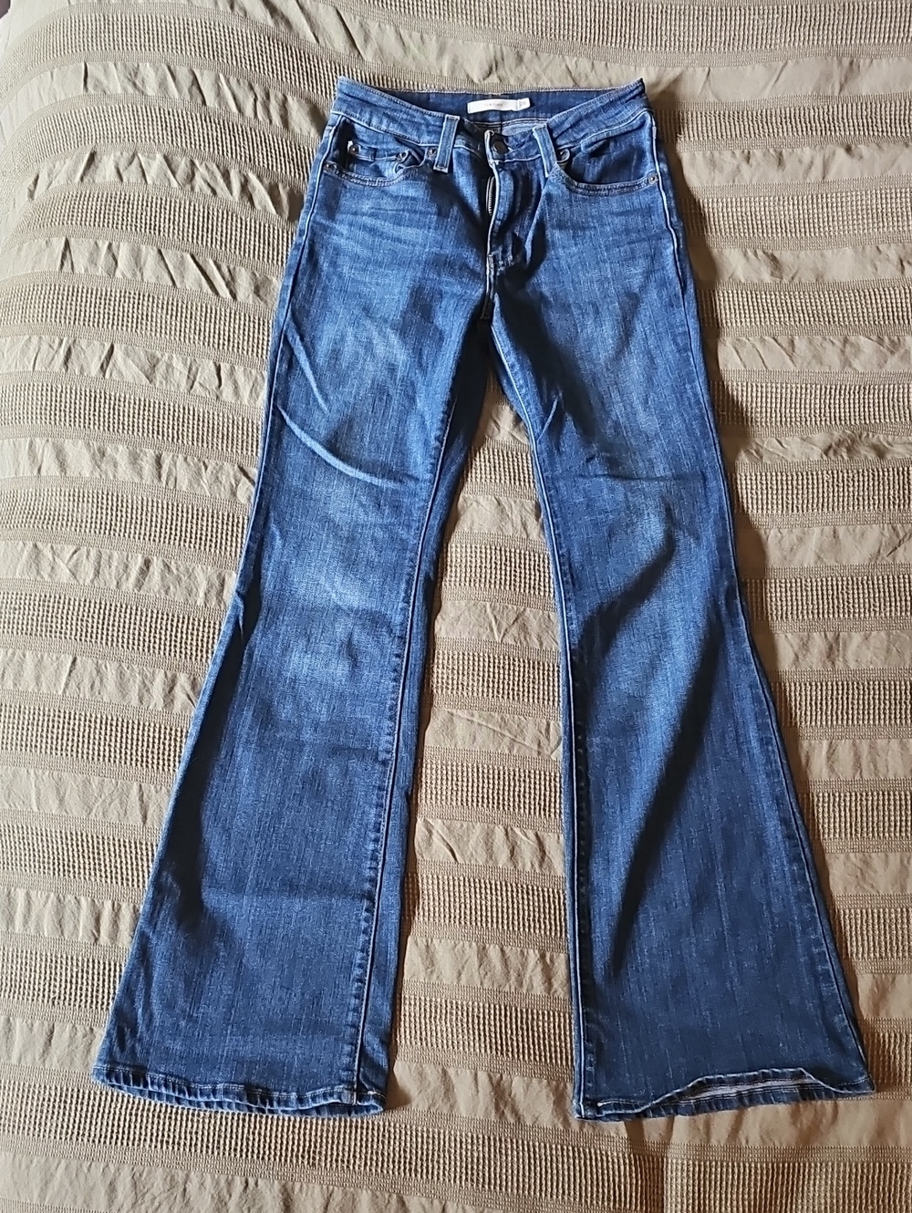 Levi's Blue Wide-Leg Flare Jeans